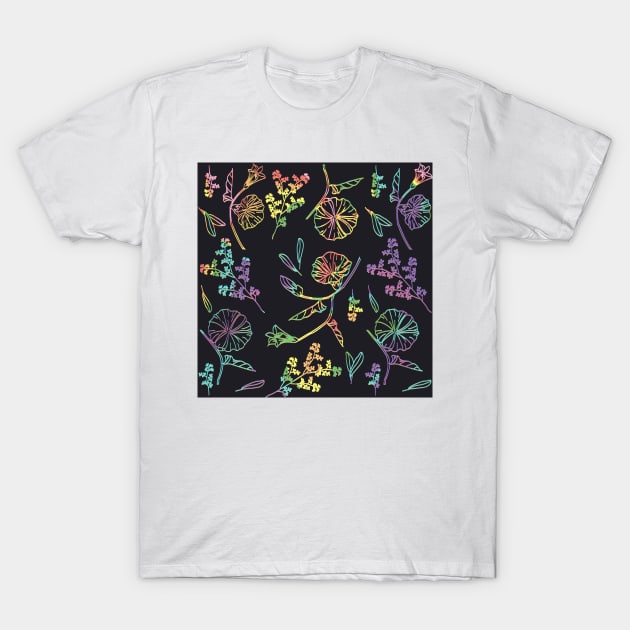 lowkey gay flower pattern T-Shirt by goblinbabe